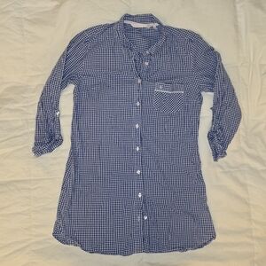 Victoria's Secret Blue Gingham Men's Shirt